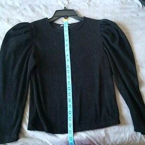 Zara knit blouse glove long sleeves